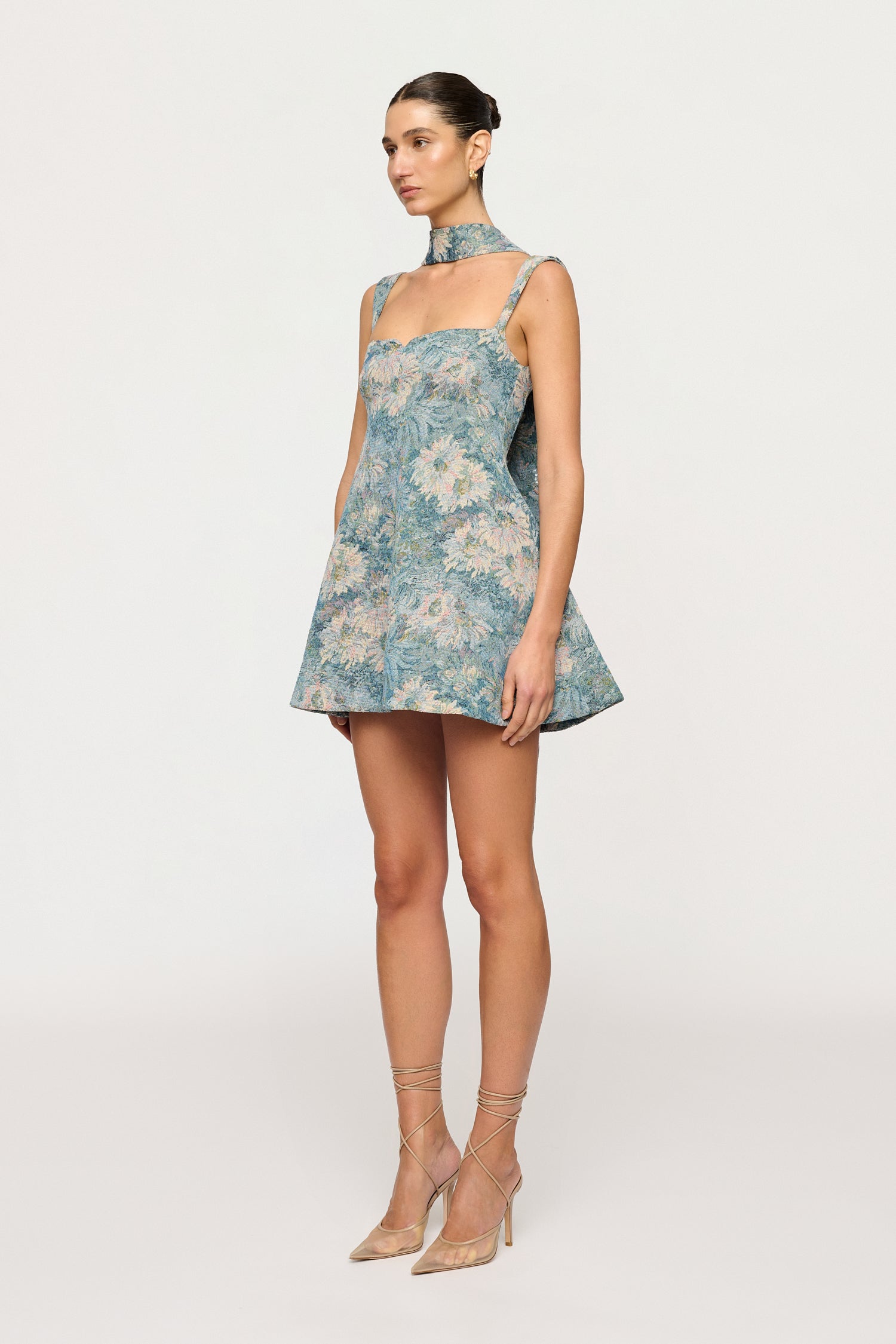 RUE JACQUARD MINI DRESS