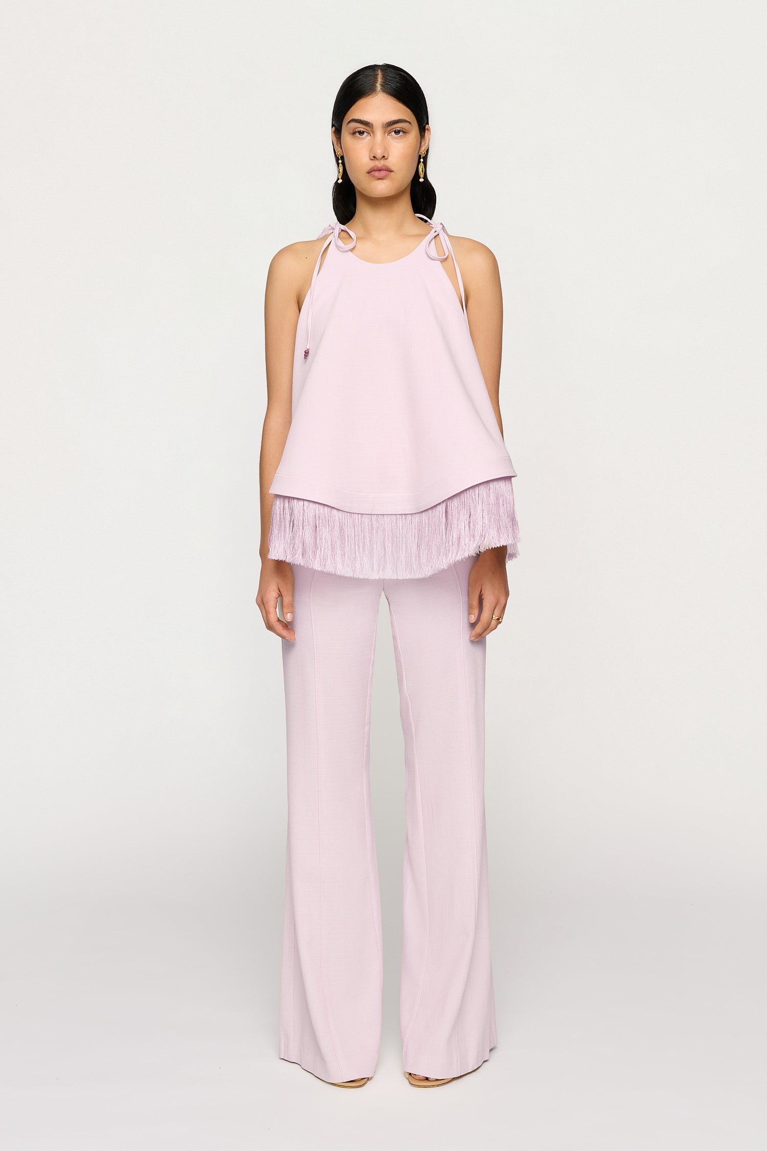 BIBI FRINGE HEM TOP