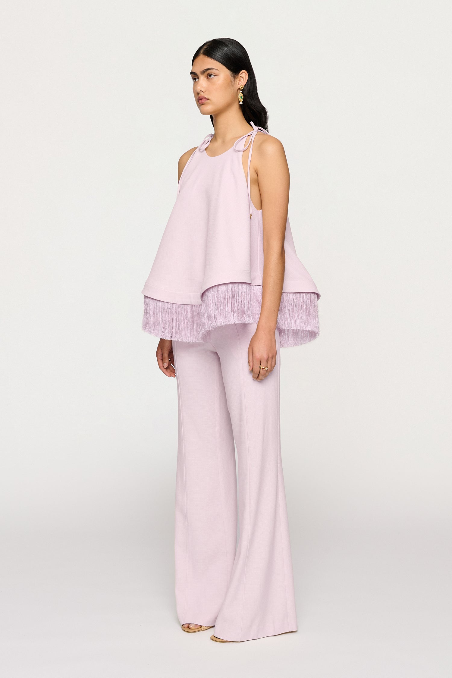 BIBI FRINGE HEM TOP