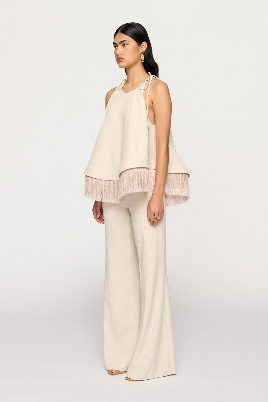BIBI FRINGE HEM TOP