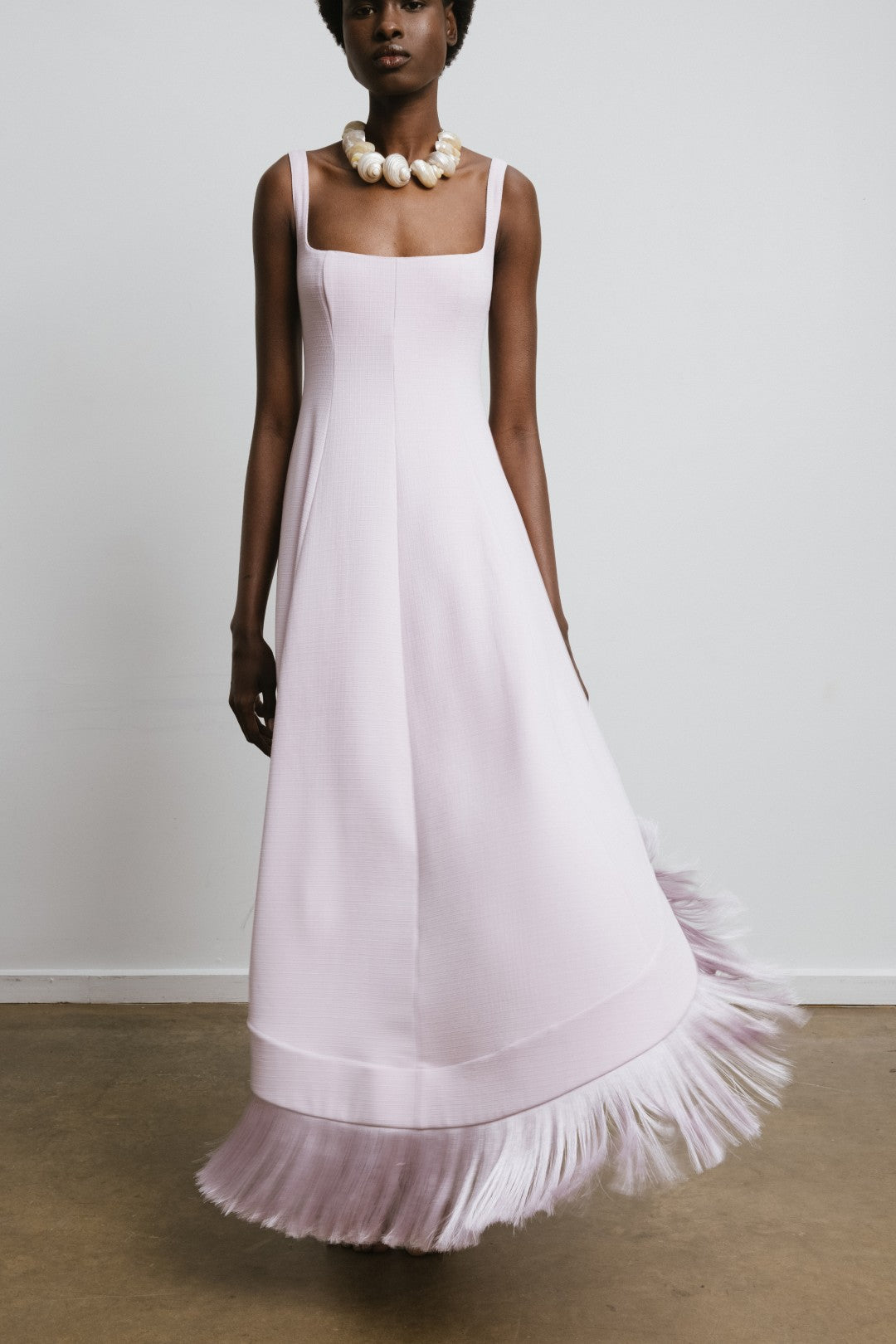 EMINE FRINGE HEM DRESS