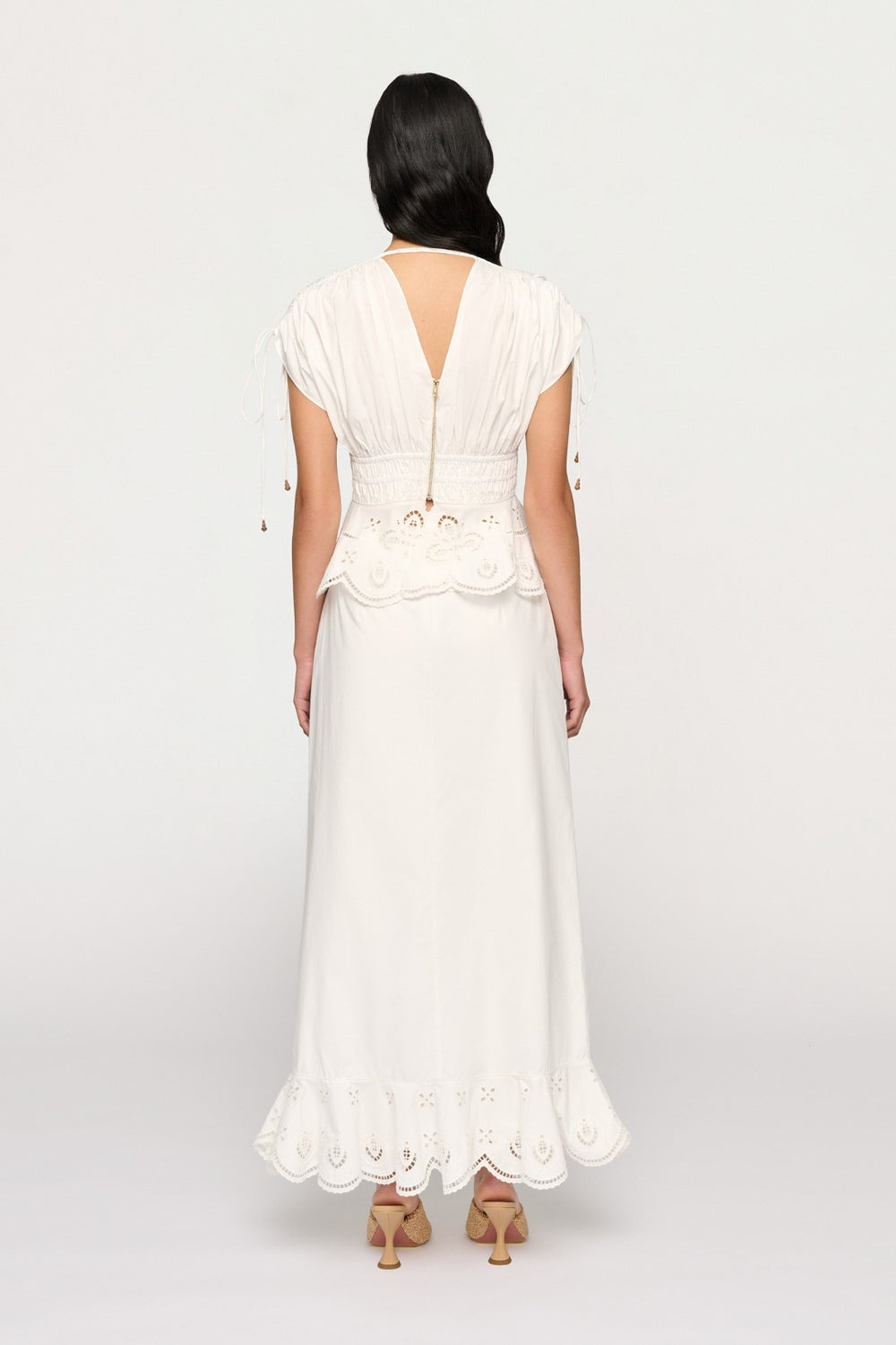 Yolander Top | White | Embroidery Cotton | Clea Galerie