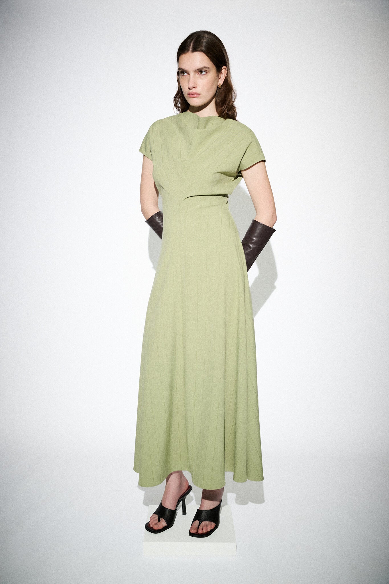 Paloma Dress | Celadon Green | Cowl Neck Knit Midi Dress Paloma Dress | Celadon Green | Cowl Neck Knit Midi Dress
