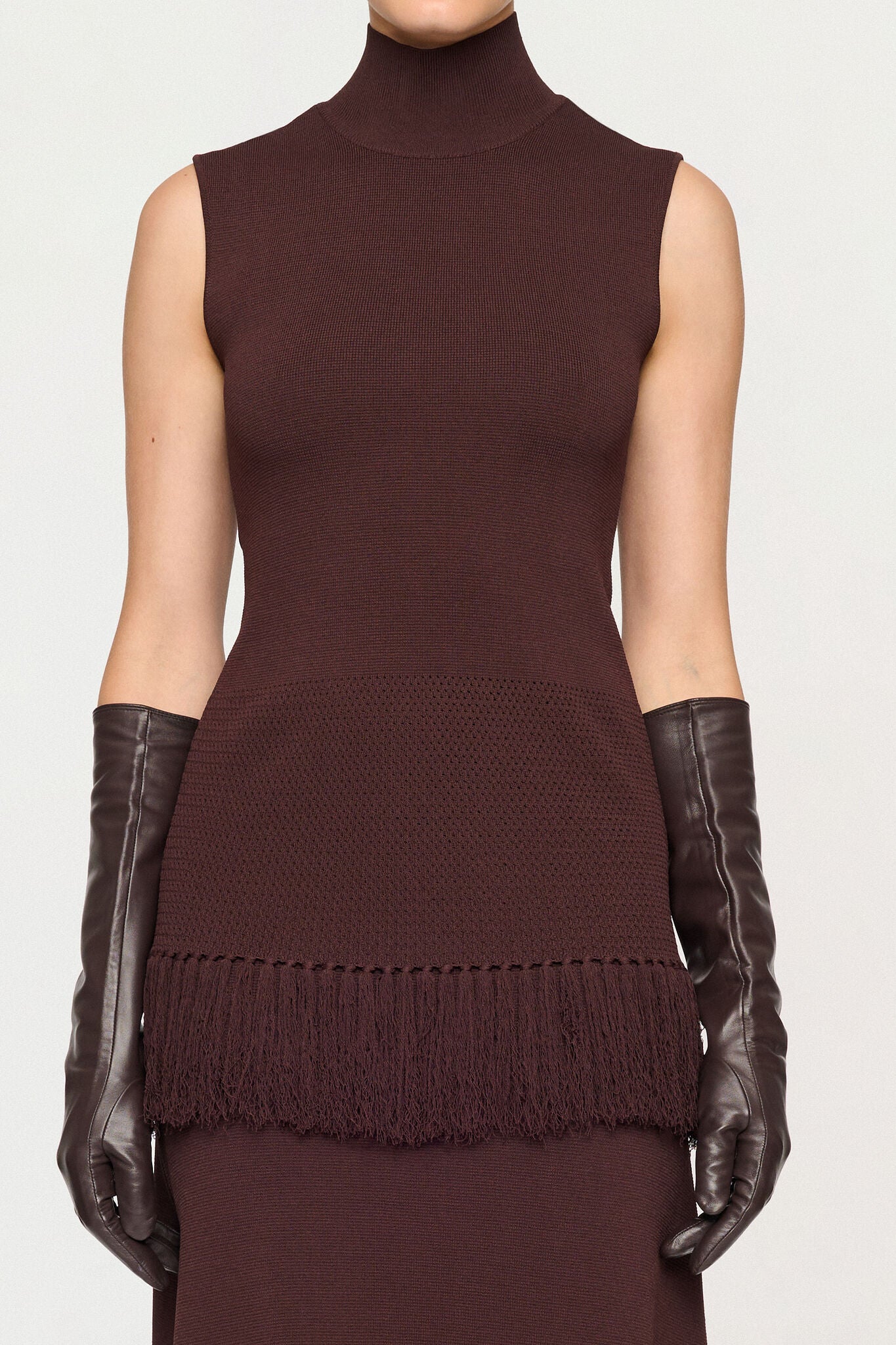 TIAMA FRINGE HEM KNIT