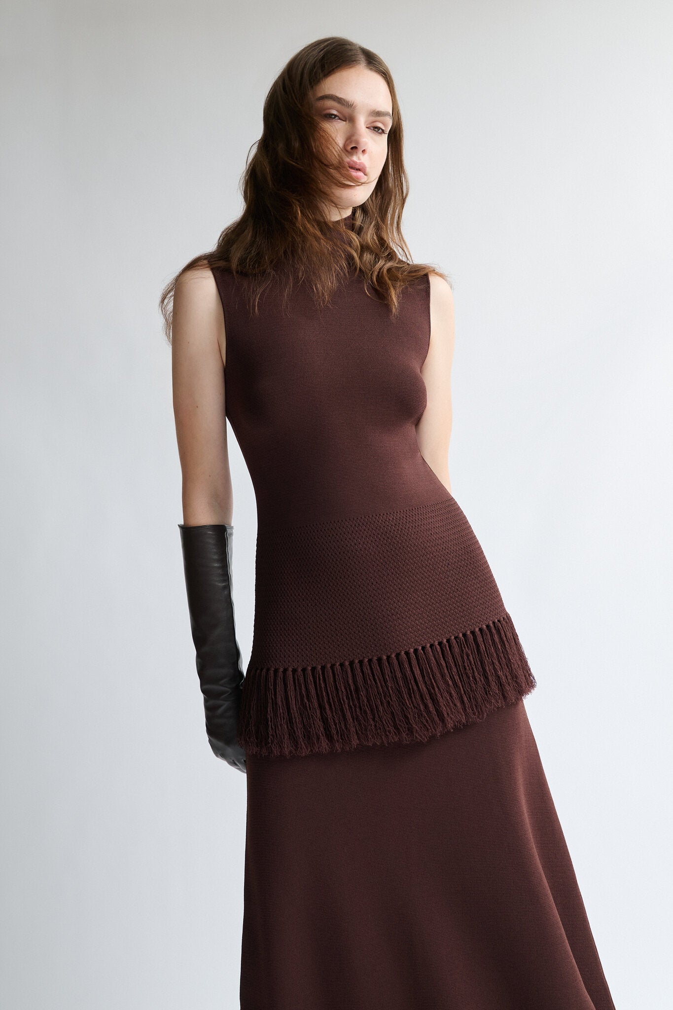 TIAMA FRINGE HEM KNIT