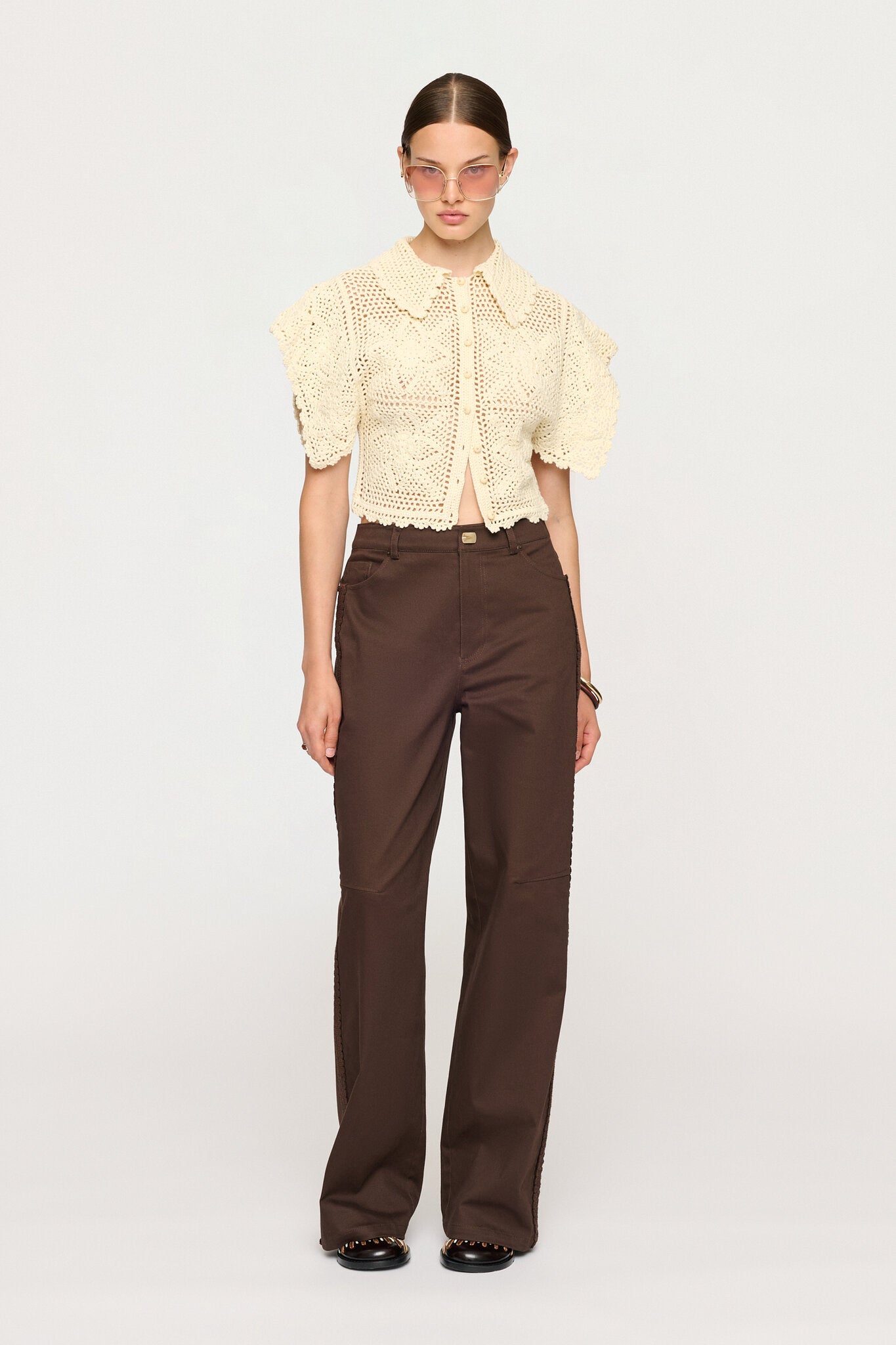 CLEO HAND CROCHET SHIRT
