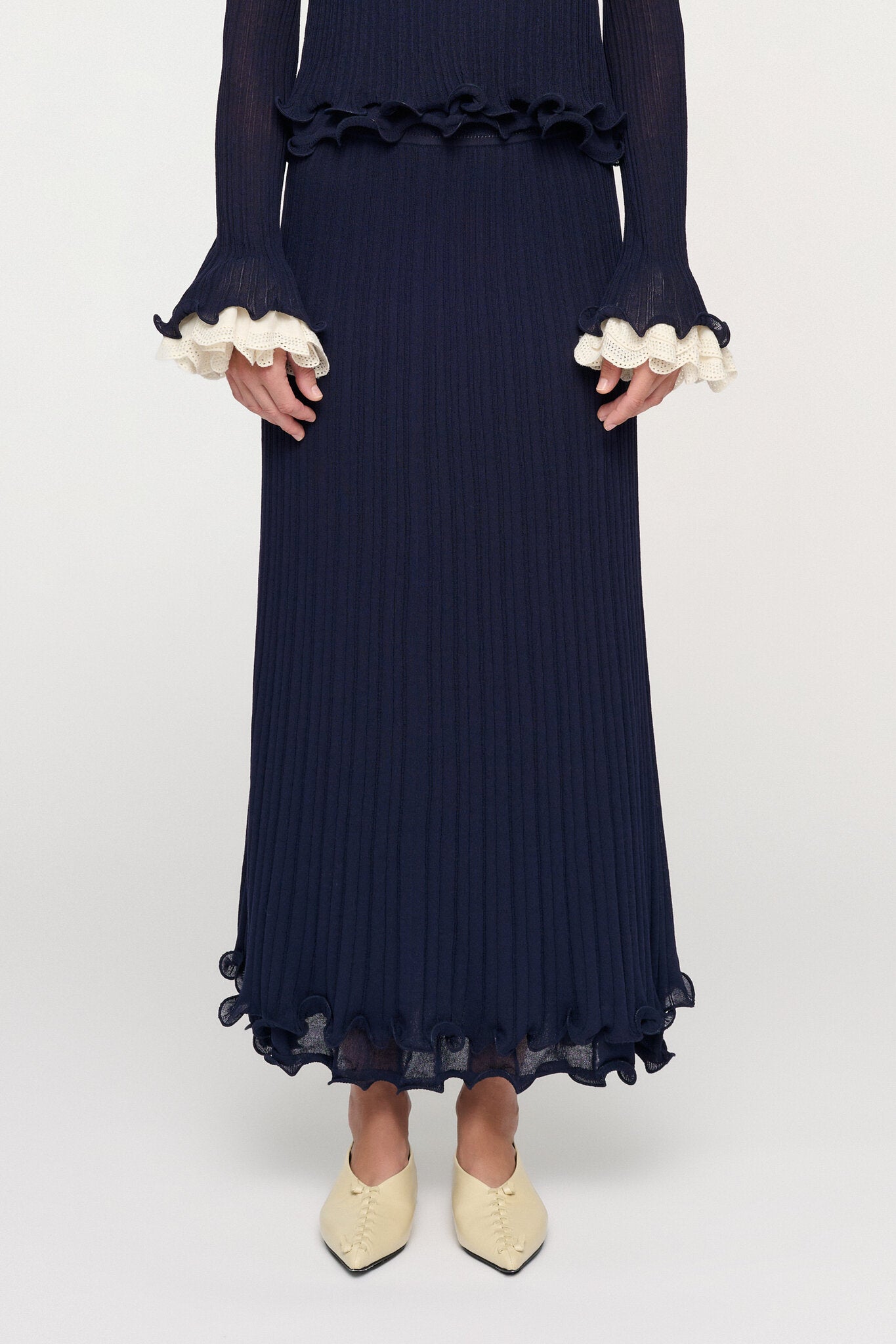 IMARA SPIRAL HEM SKIRT