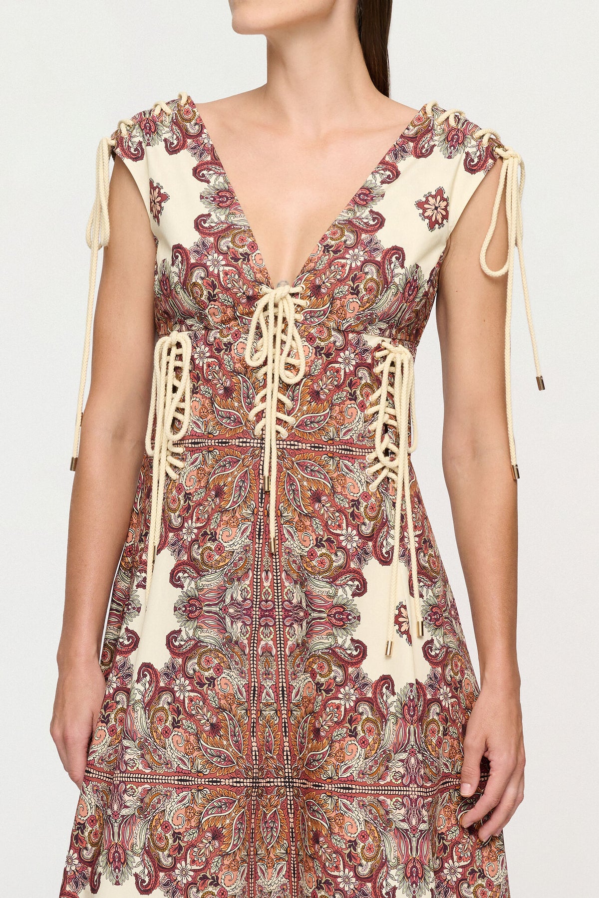 ESTELLE TIE MIDI DRESS