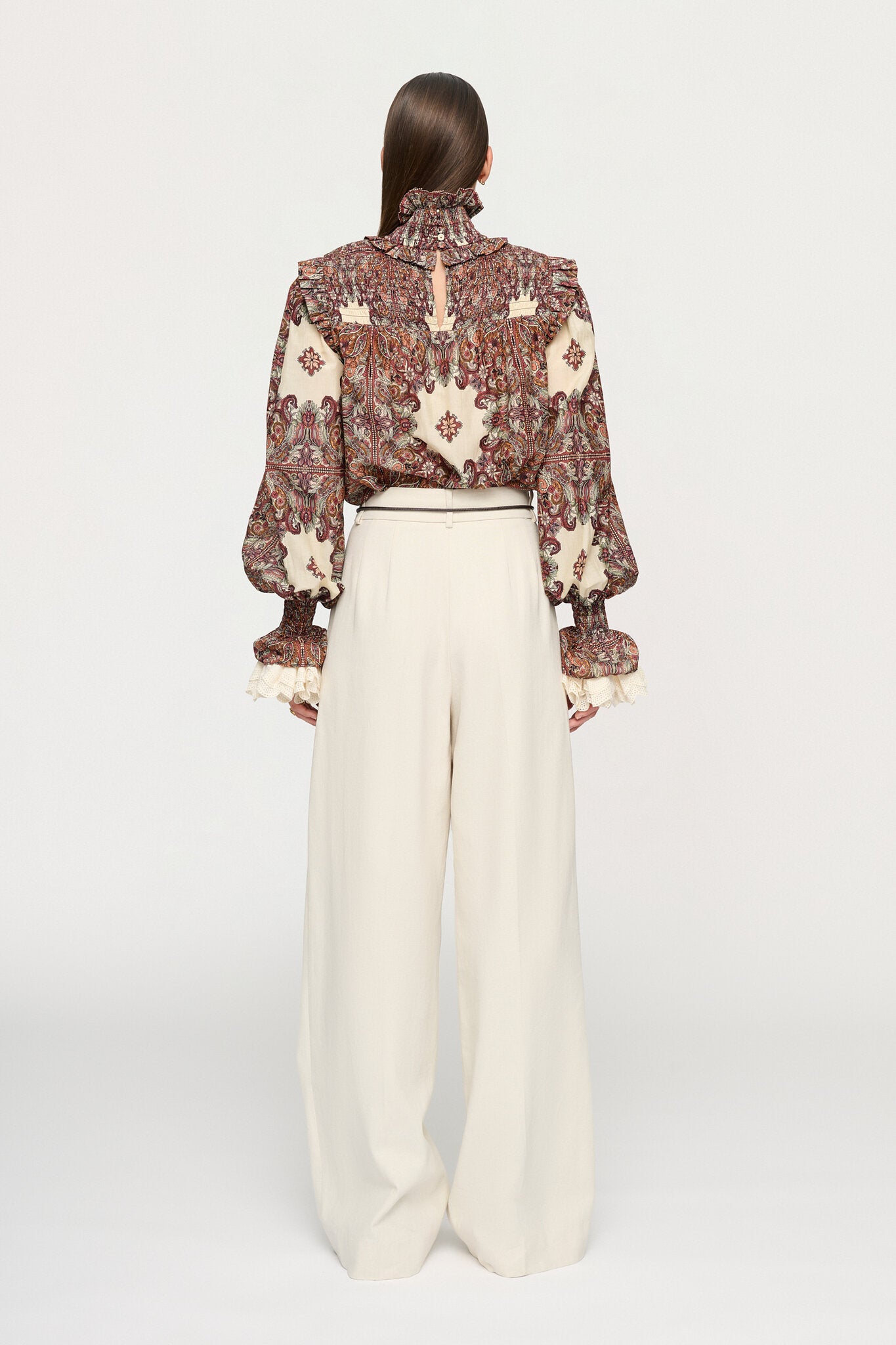 PAIGE SHIRRED BLOUSE