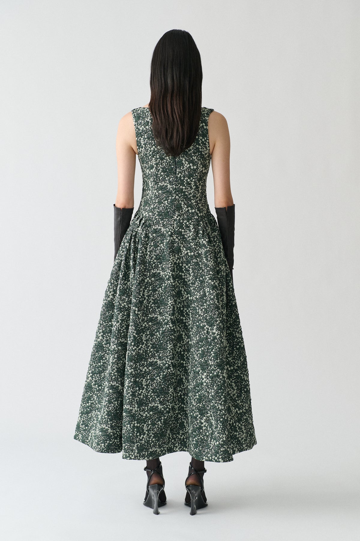 Sylvie Jacquard Midi Dress