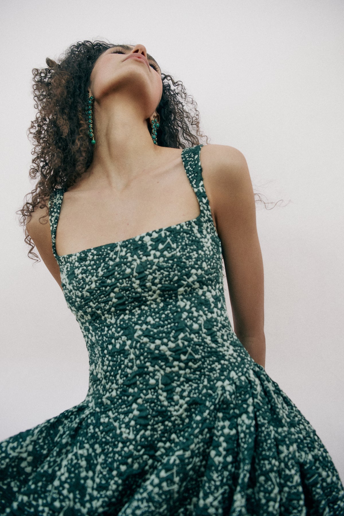 Sylvie Jacquard Midi Dress