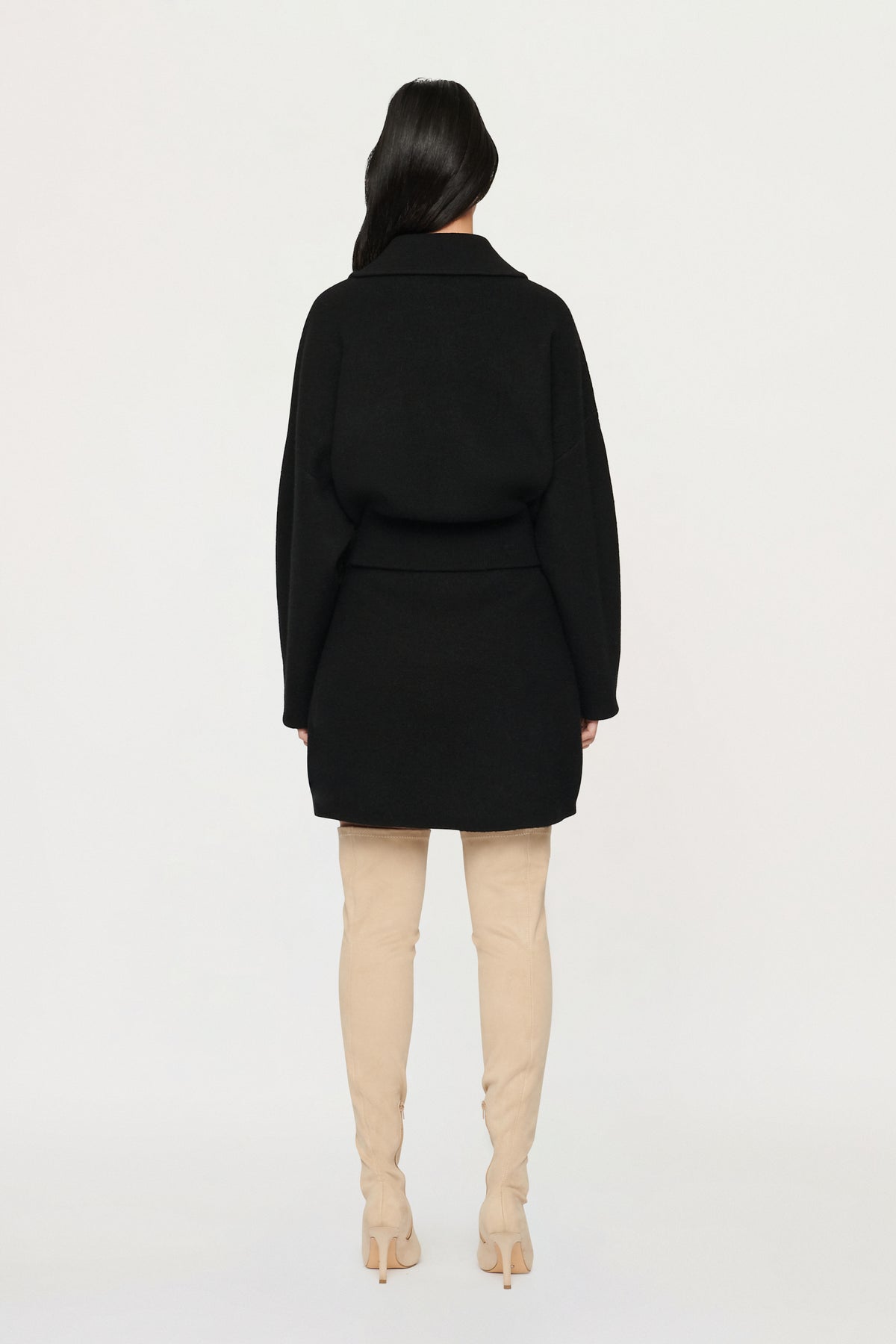 CAMILA BOILED WOOL KNIT BOMBER