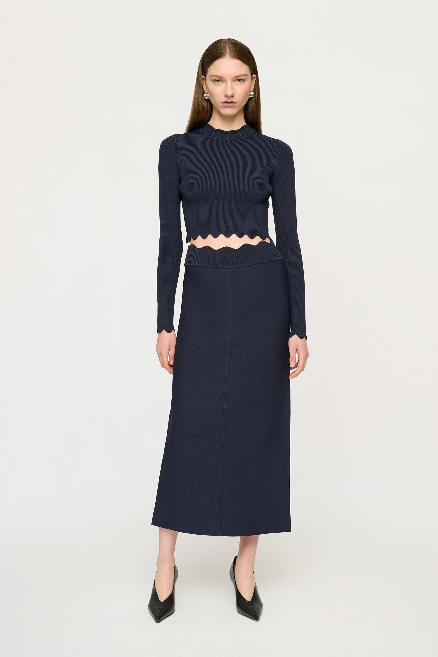 LENNON CREPE KNIT SKIRT