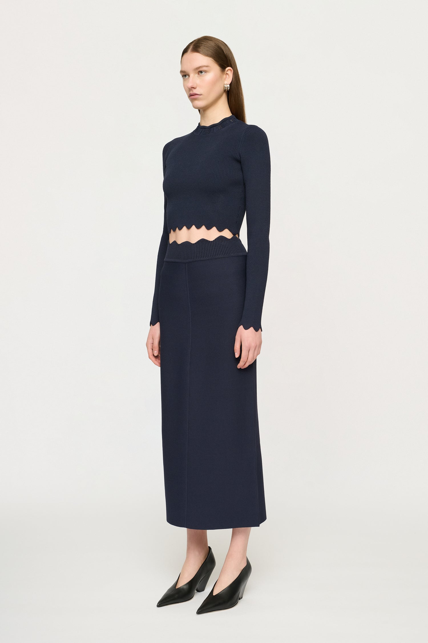 LENNON CREPE KNIT SKIRT