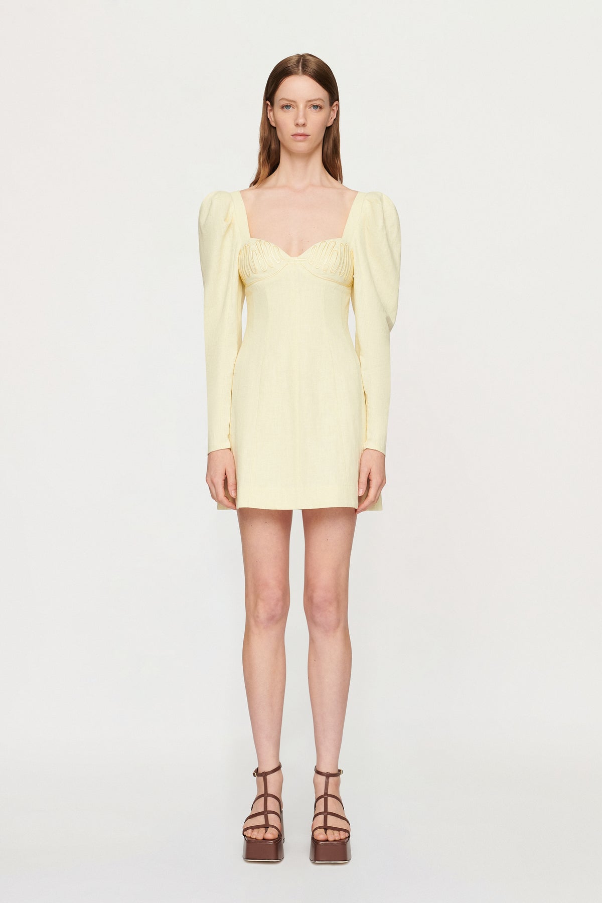 LEYLA EMBROIDERED MINI DRESS