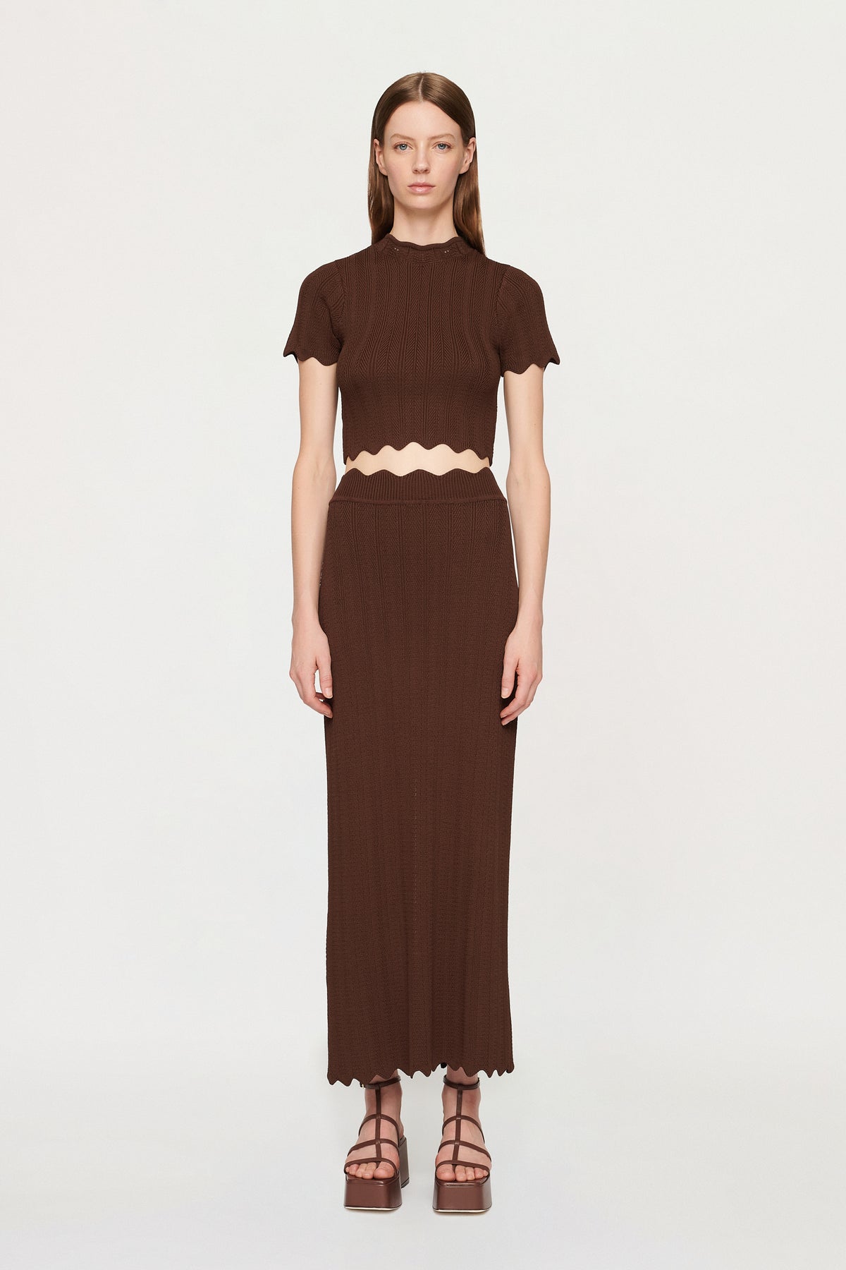 TILDA SCALLOP KNIT SKIRT