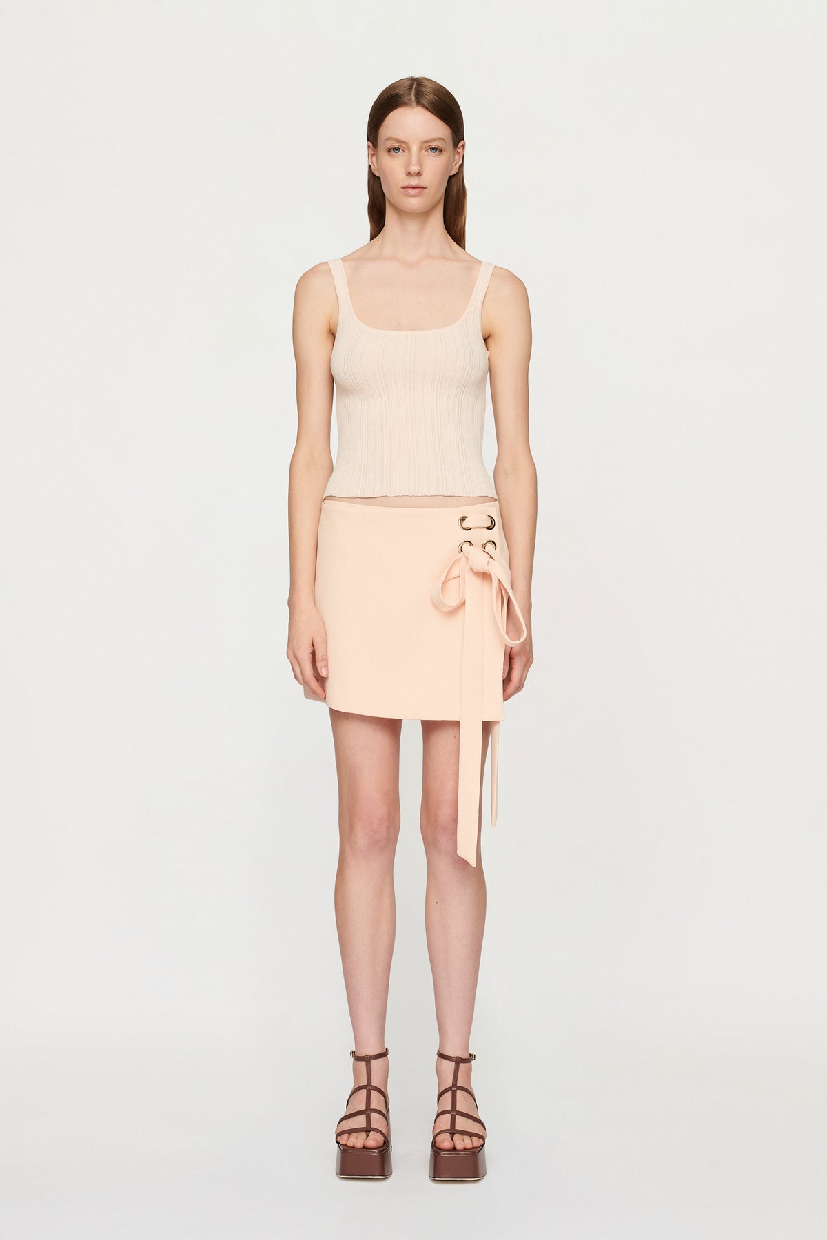 BIANCA WRAP MINI SKIRT