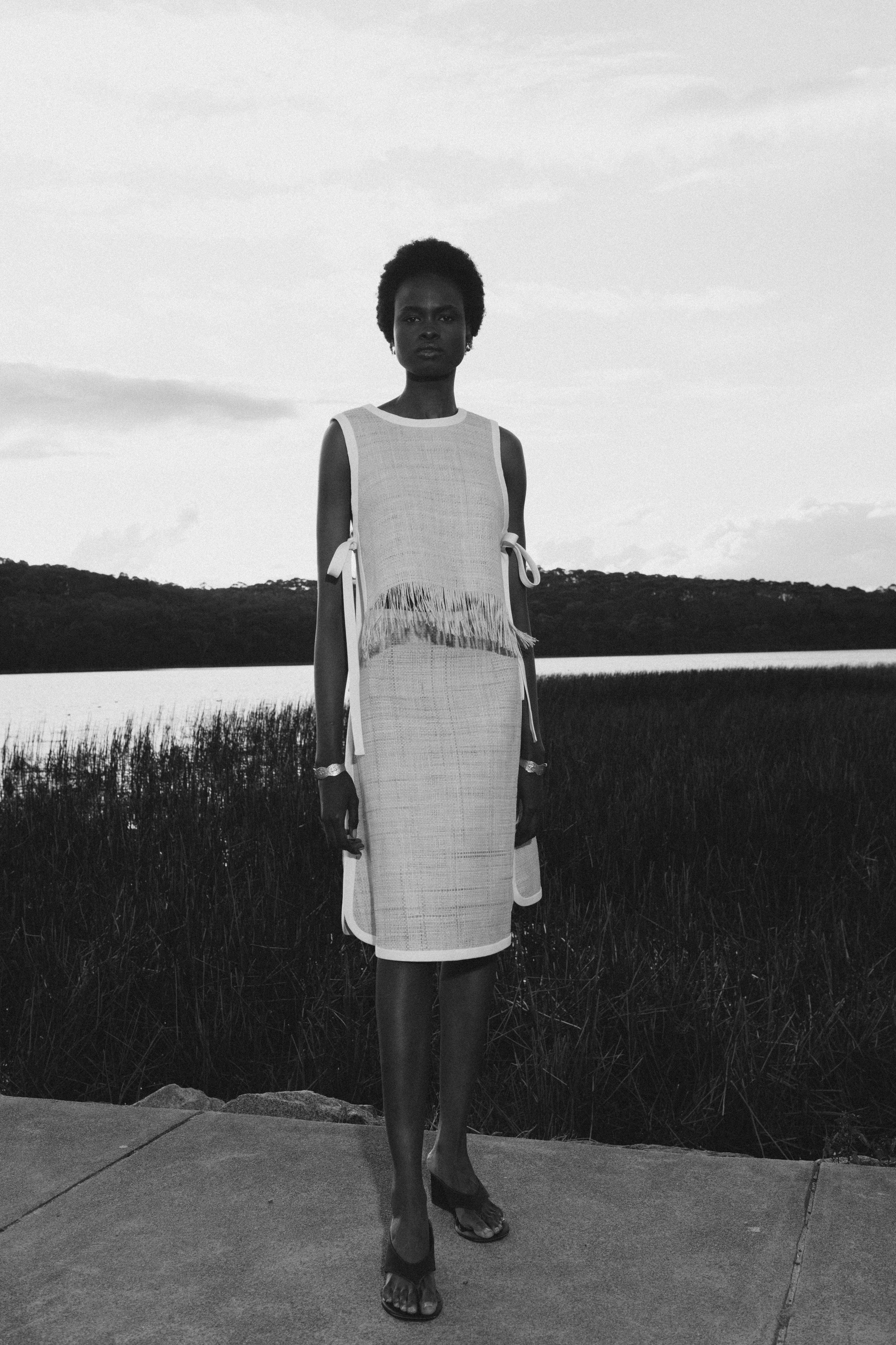 EDIE RAFFIA SKIRT