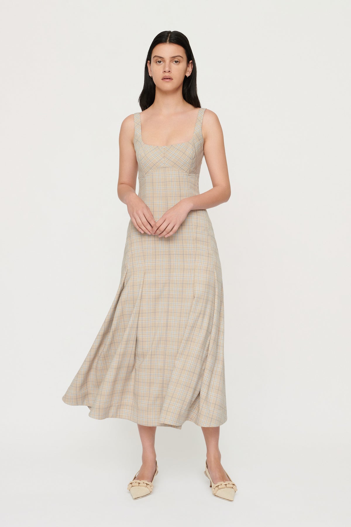 ALEXIS CHECK DRESS